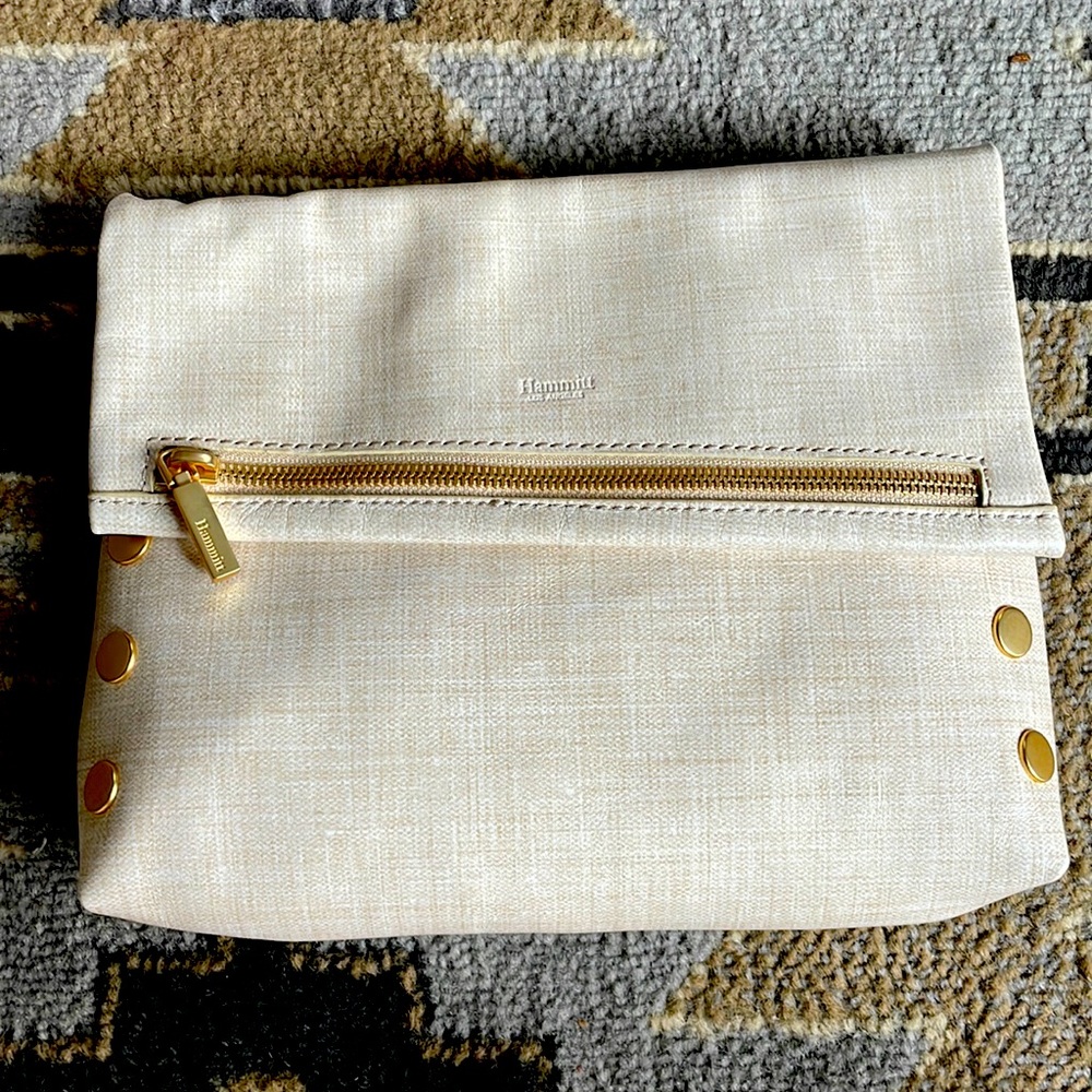 Hammitt Med Leather Crossbody in Seminola CreamNWT